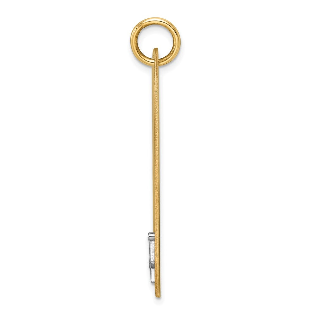 14K Two-tone IBGoodman Polished Masonic Scale Dogtag