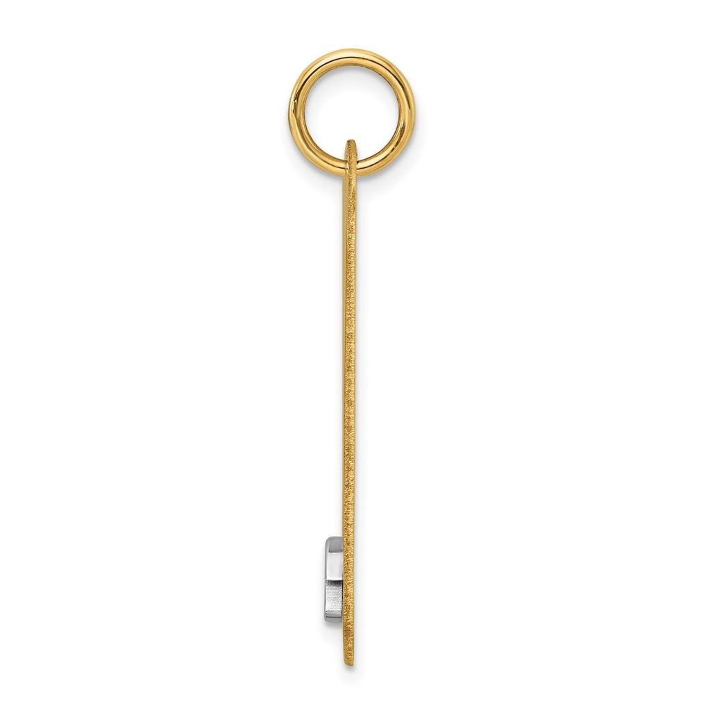 14K Two-tone IBGoodman Polished Masonic Eye Dogtag