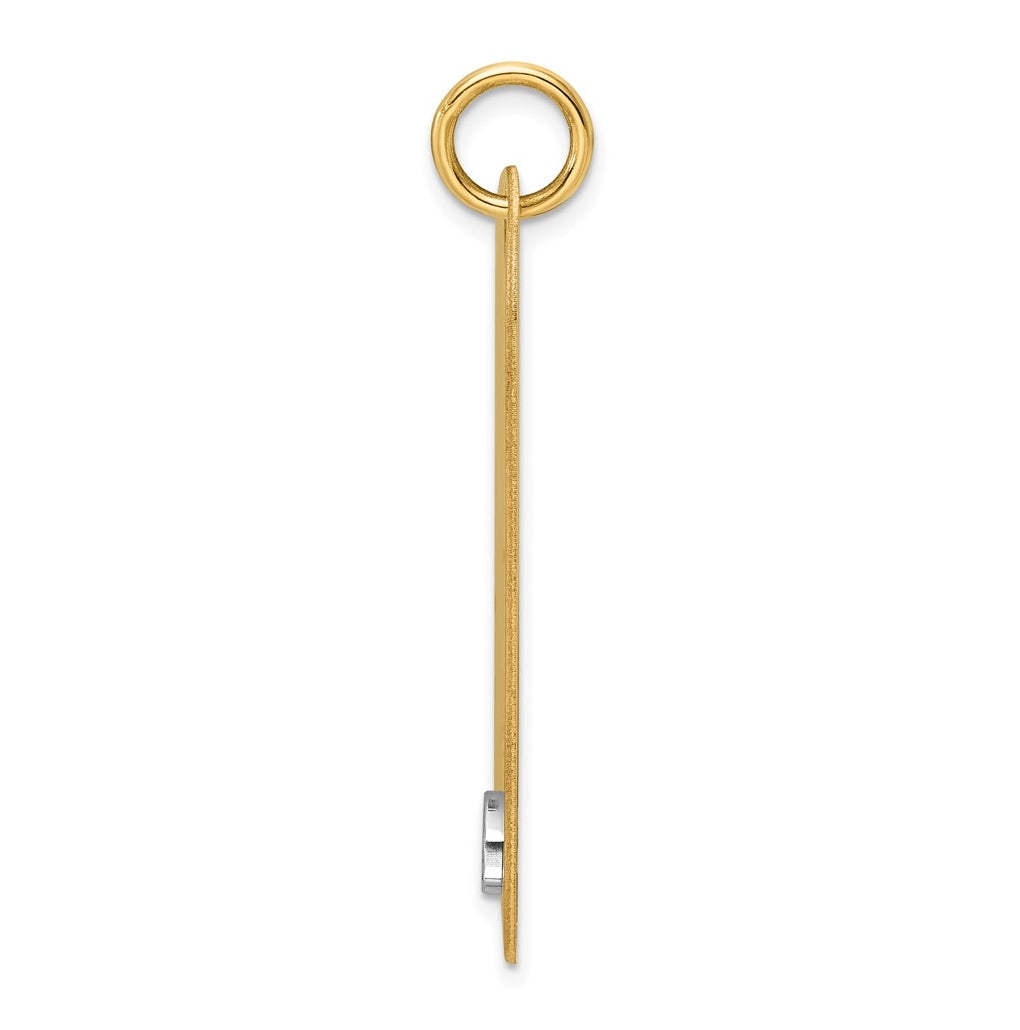 14K Two-tone IBGoodman Polished Masonic Eye Dogtag