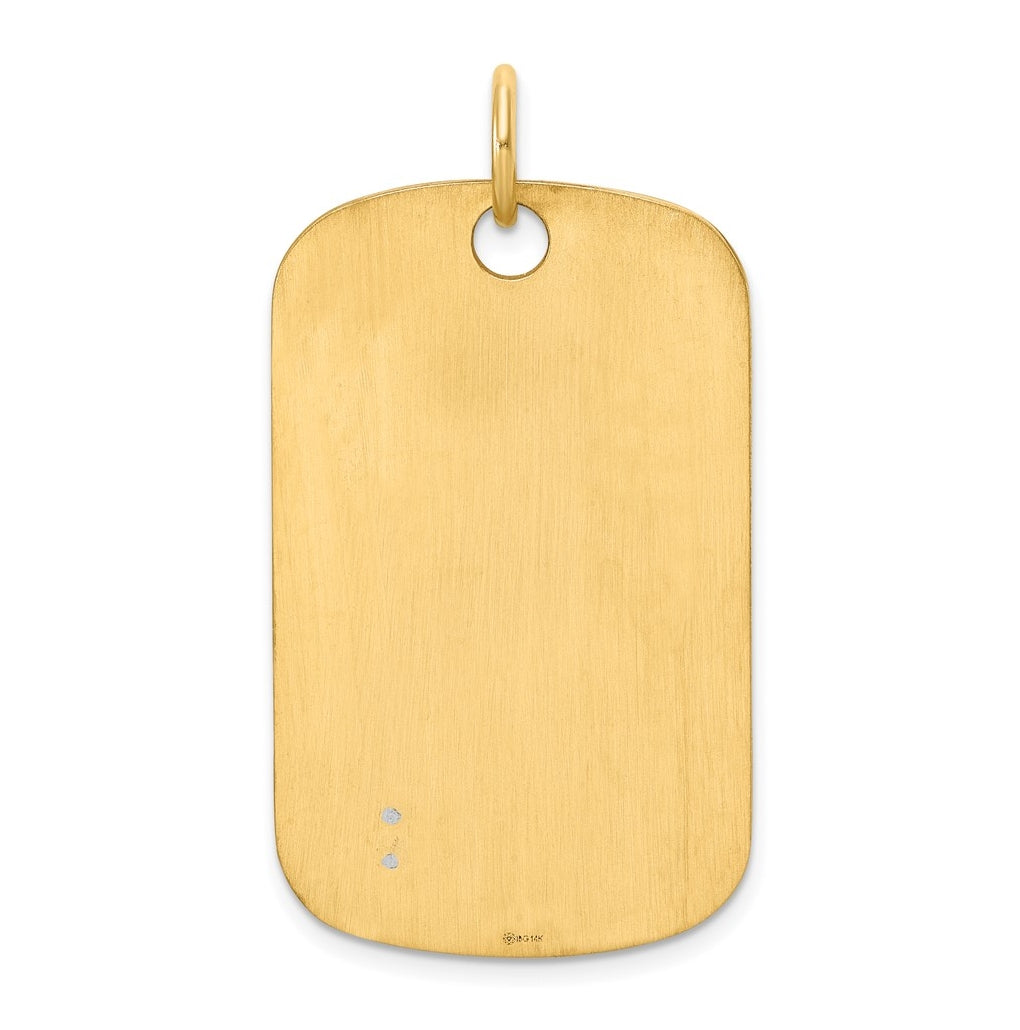 14K Two-tone IBGoodman Polished Masonic Sun Dogtag