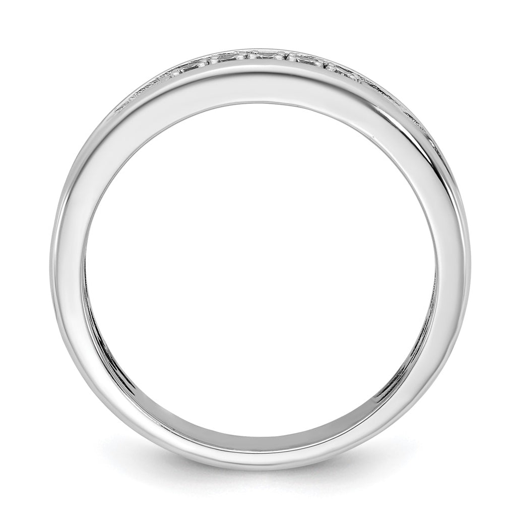 14k Yellow Or White Gold IB Goodman Mens Polished Complete 5-Stone 1/6ct Diamond Ring