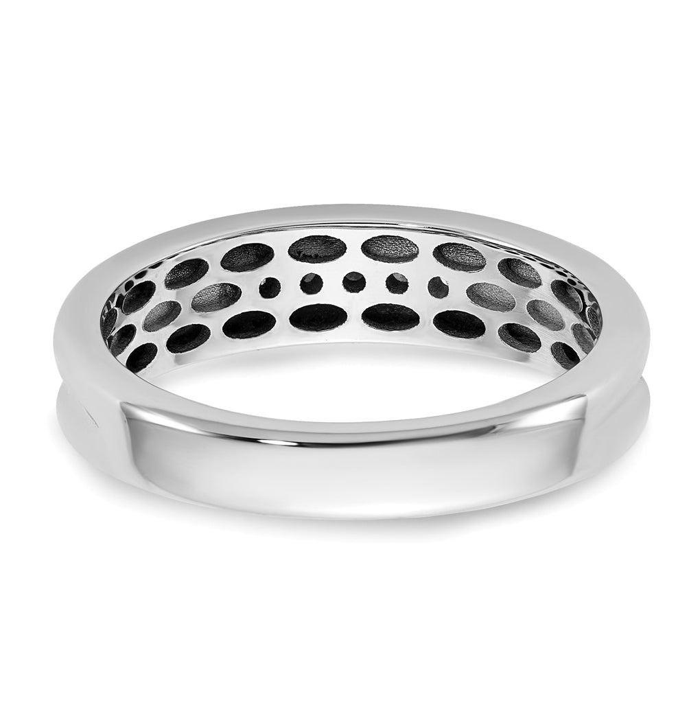 14k Yellow Or White Gold IB Goodman Mens Polished Complete 5-Stone 1/6ct Diamond Ring