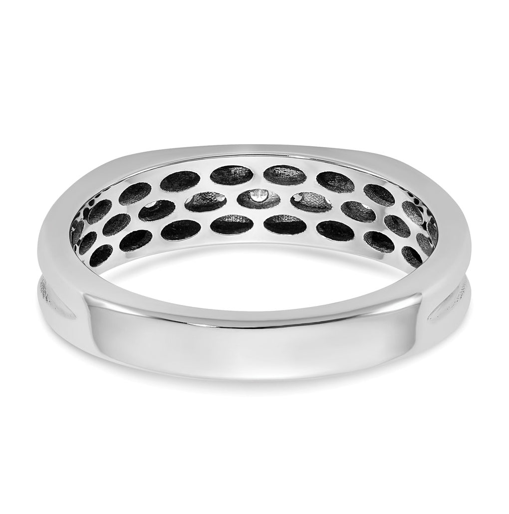 14k Yellow Or White Gold IB Goodman Mens Polished Complete 7-Stone 1/4ct Diamond Ring
