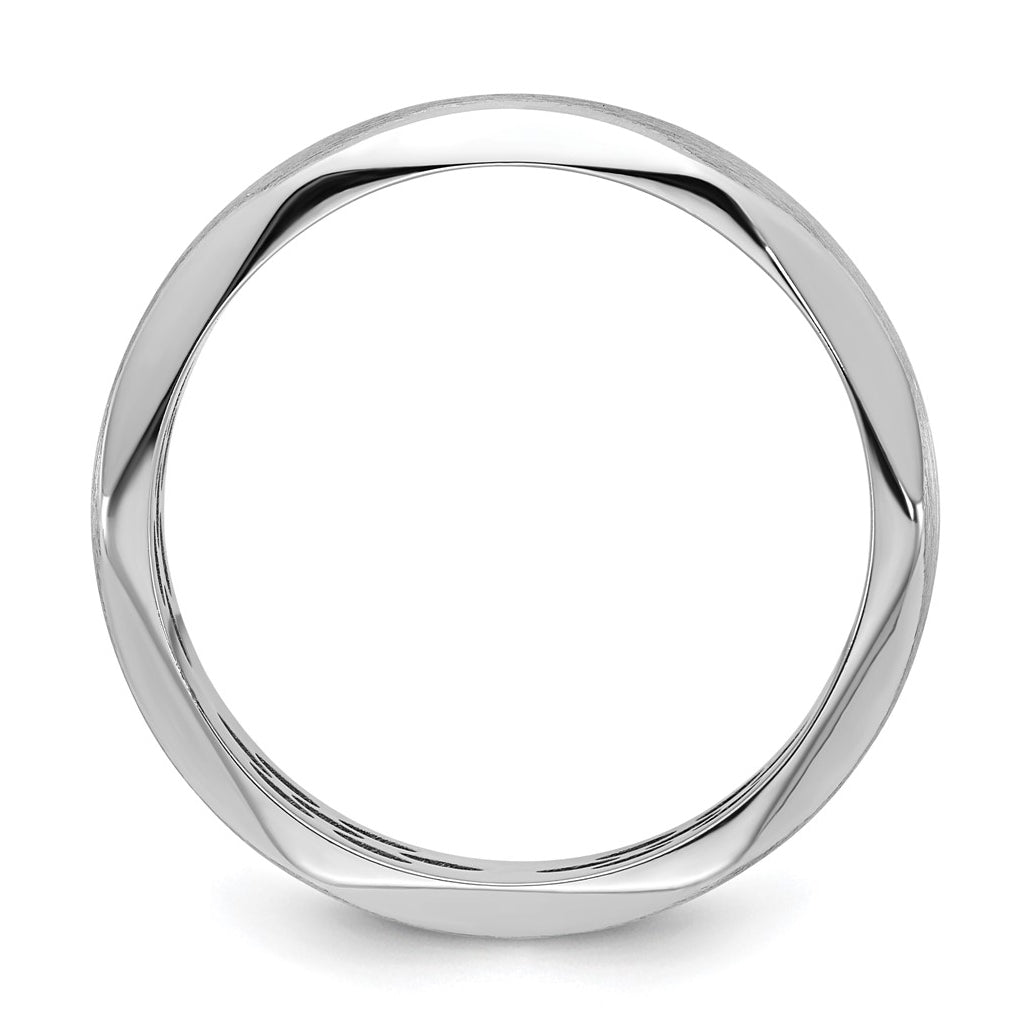 14k Yellow Or White Gold  IB Goodman Mens Satin 4.7mm Ring