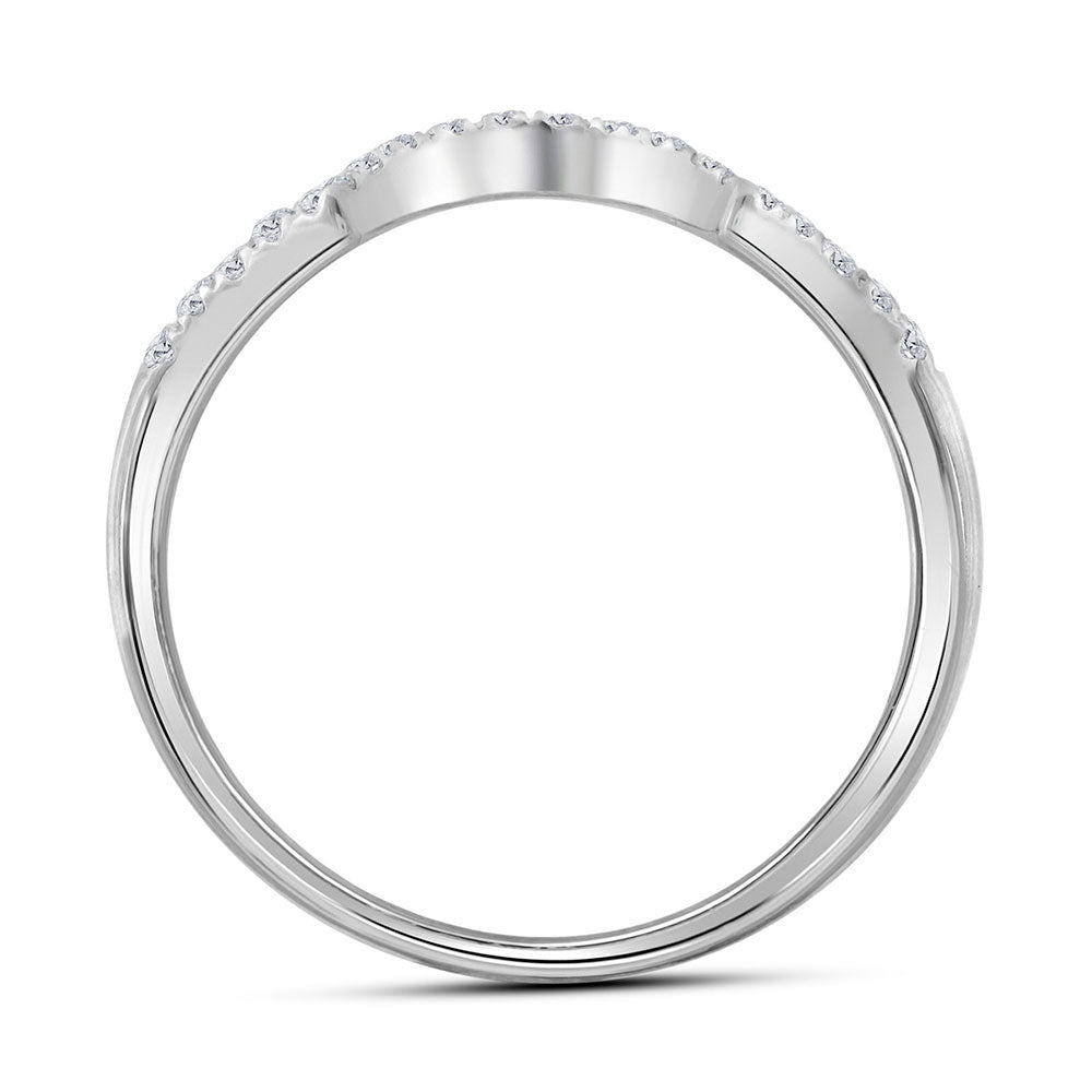 14K White Gold Round Diamond Swirl Halo Bridal Wedding Ring Band Set 1 Cttw, Womens Size: 5-10