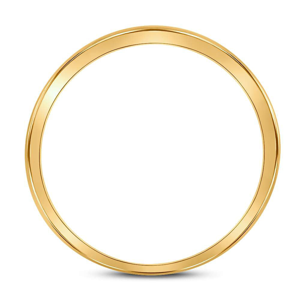 10K Yellow Gold Round Dia. Bridal Wedding Ring Band Set 1/3ctw, Women's Size: 5-10