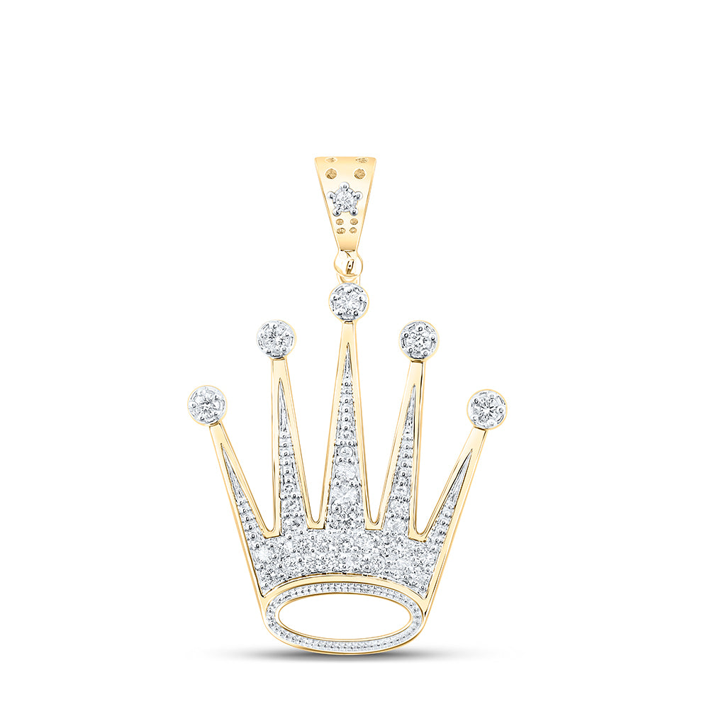 10kt Yellow Gold 1 Ct Diamond Pendant