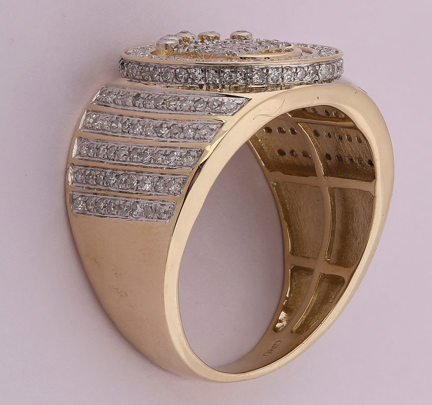 10kt Yellow Gold 1ct- Dia Mens Ring