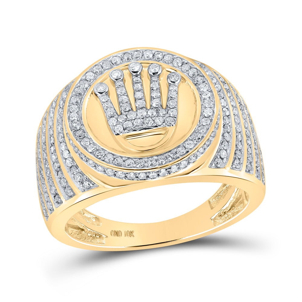 10kt Yellow Gold 1ct- Dia Mens Ring