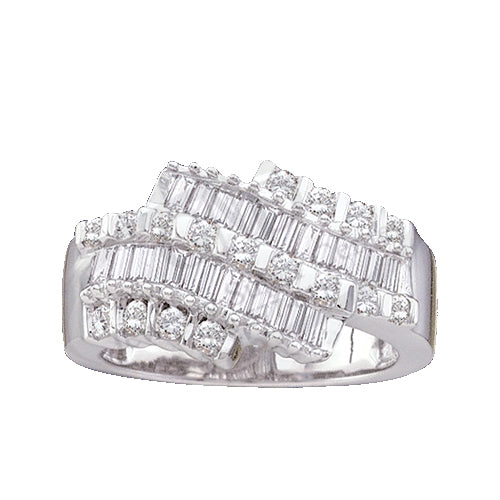 14kt White Gold 1 Cttw  Diamond Band