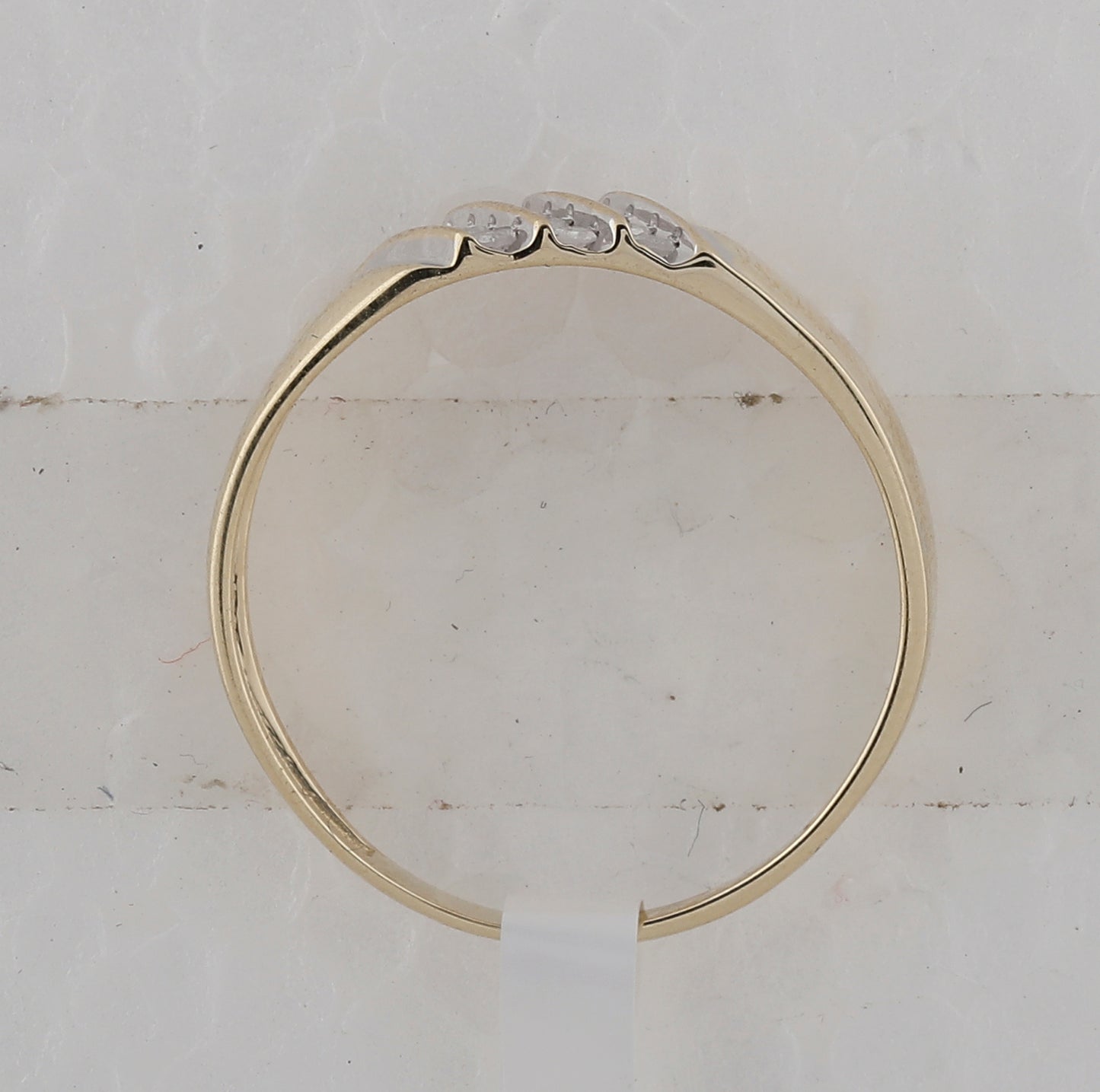 10K Yellow Or White Gold Mens Round Channel-set Diamond Diagonal Triple Row Wedding Band 1/8 Cttw, Mens Size: 7-13