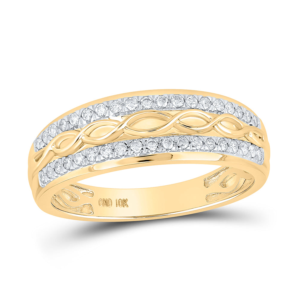 10K Yellow Or White Or Rose Gold His Hers Round Diamond Cluster Matching Wedding Set , Womens Size: 5-10, Mens Size: 7-13