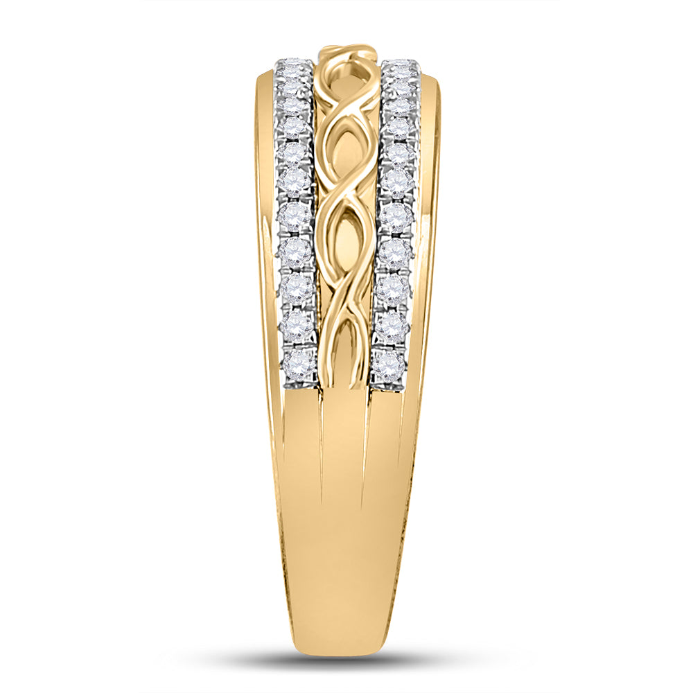 10K Yellow Or White Or Rose Gold His Hers Round Diamond Cluster Matching Wedding Set , Womens Size: 5-10, Mens Size: 7-13