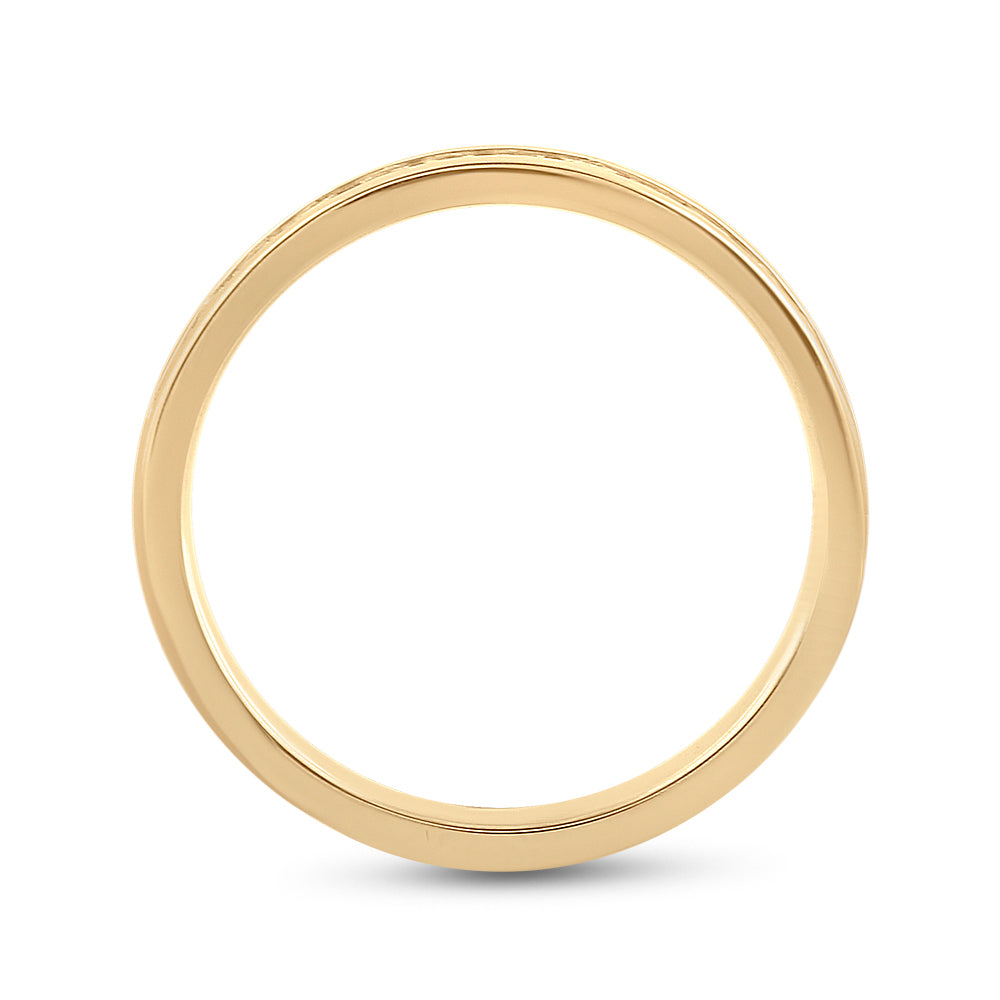 14K Yellow Gold Womens Round Diamond Wedding Band 1/4 Cttw, Womens Size: 5-10