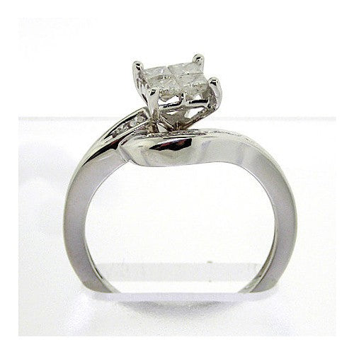 14kt White Gold 1/2 Cttw Diamond Invisible Wedding Engagement Anniversary Ring, Women Size: 5-9