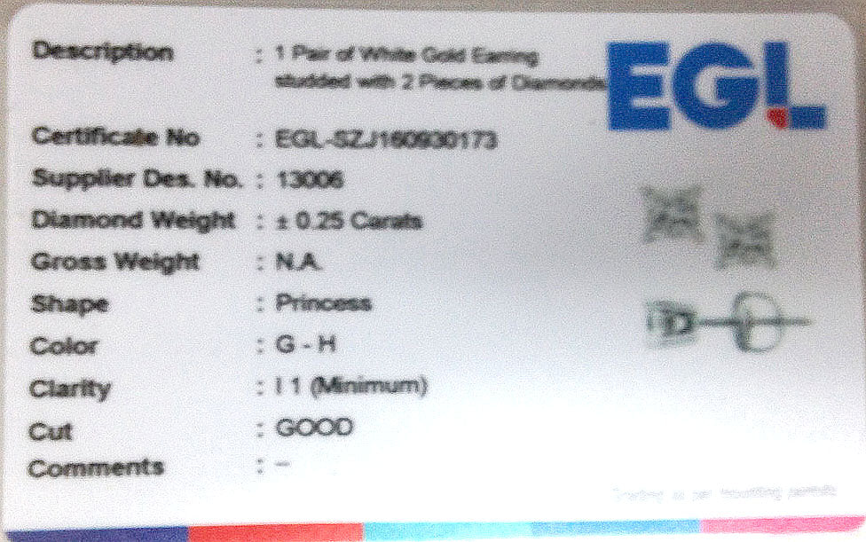 14K White Or Yellow Gold Womens Round Diamond Solitaire Earrings