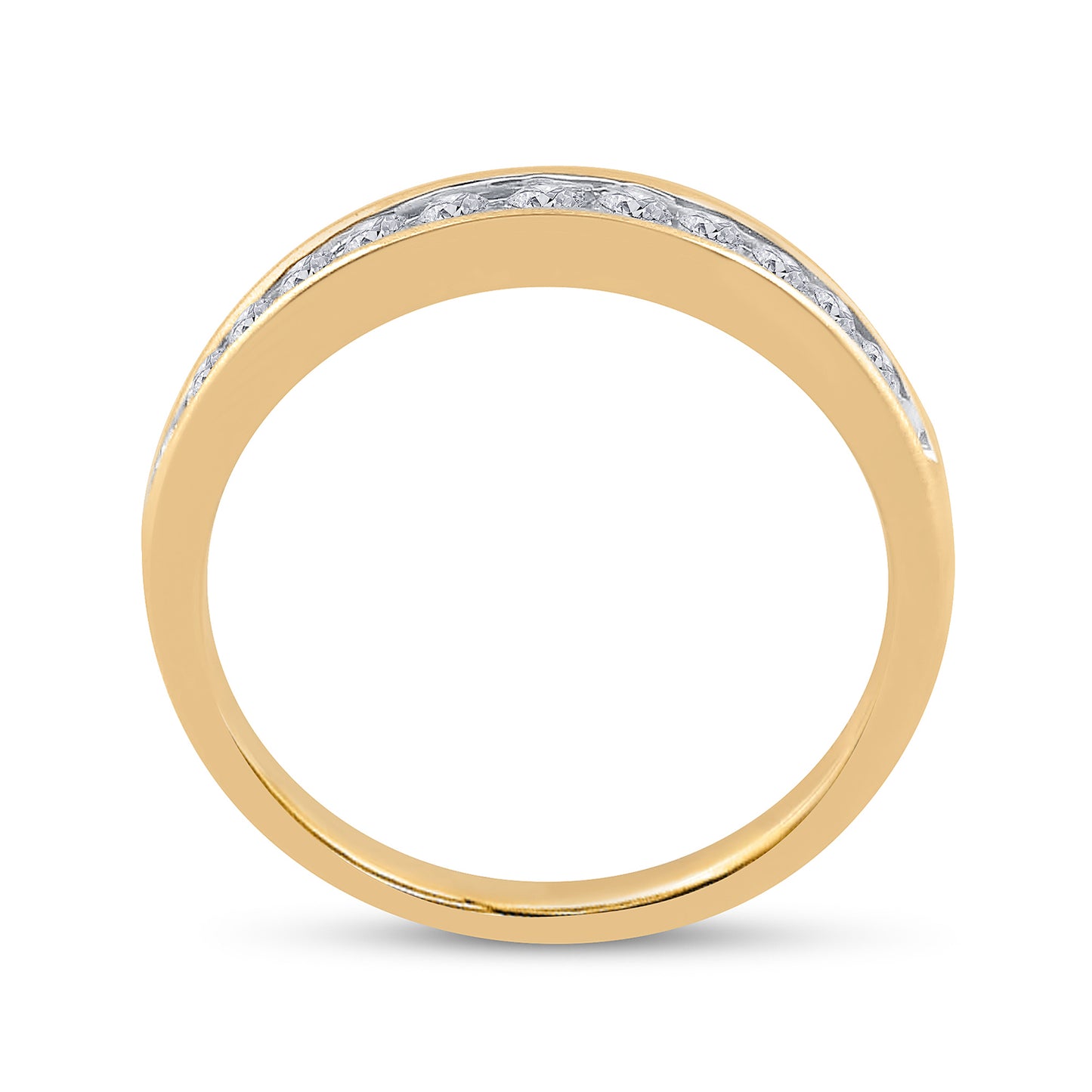 14kt Yellow Gold Womens Princess Diamond Bridal Wedding Engagement Anniversary Ring Band Set 1.00 Cttw, Women Size: 5-9