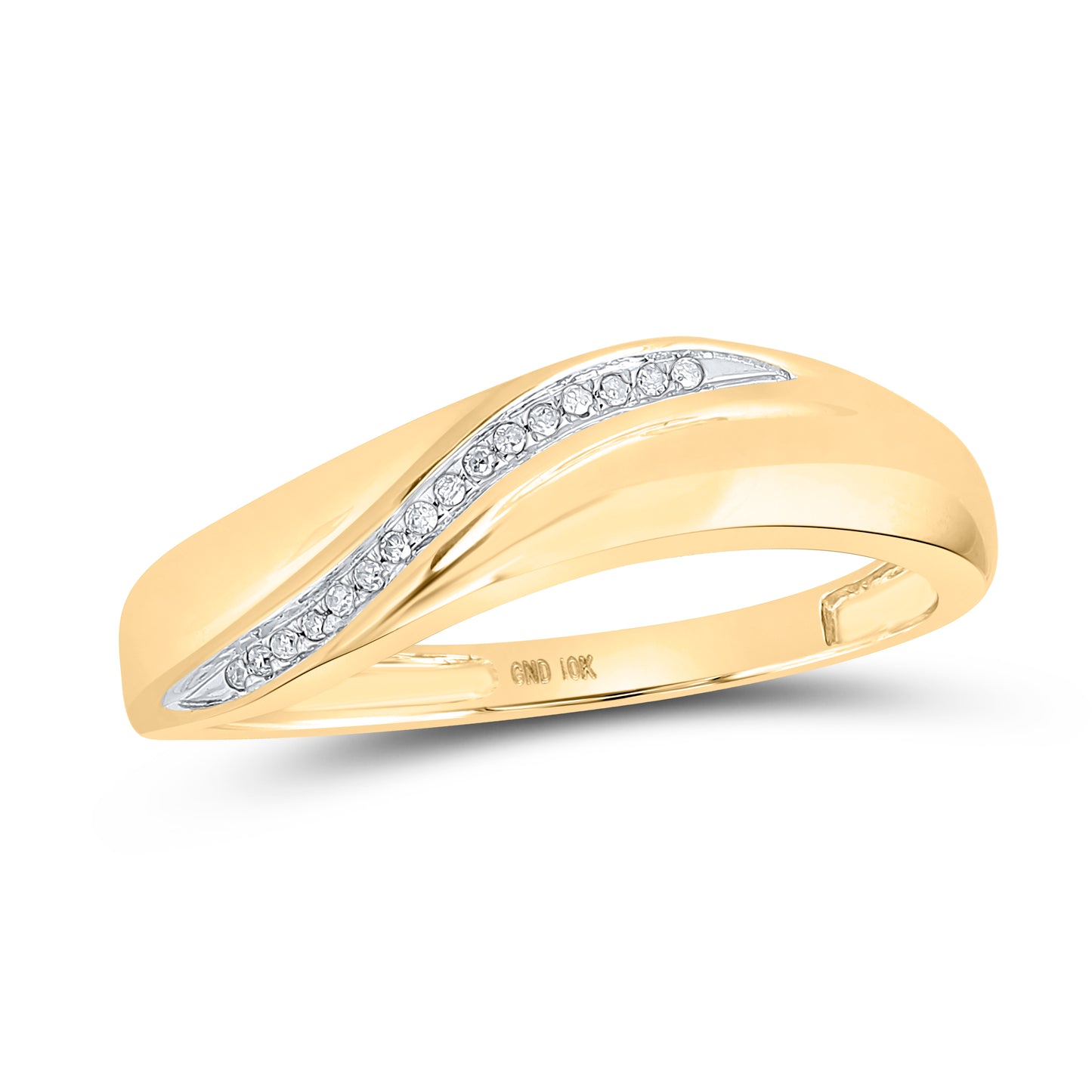 10K Yellow Gold His Hers Round Diamond Cluster Matching Wedding Set 1/5 Cttw, Womens Size: 5-10, Mens Size: 7-13