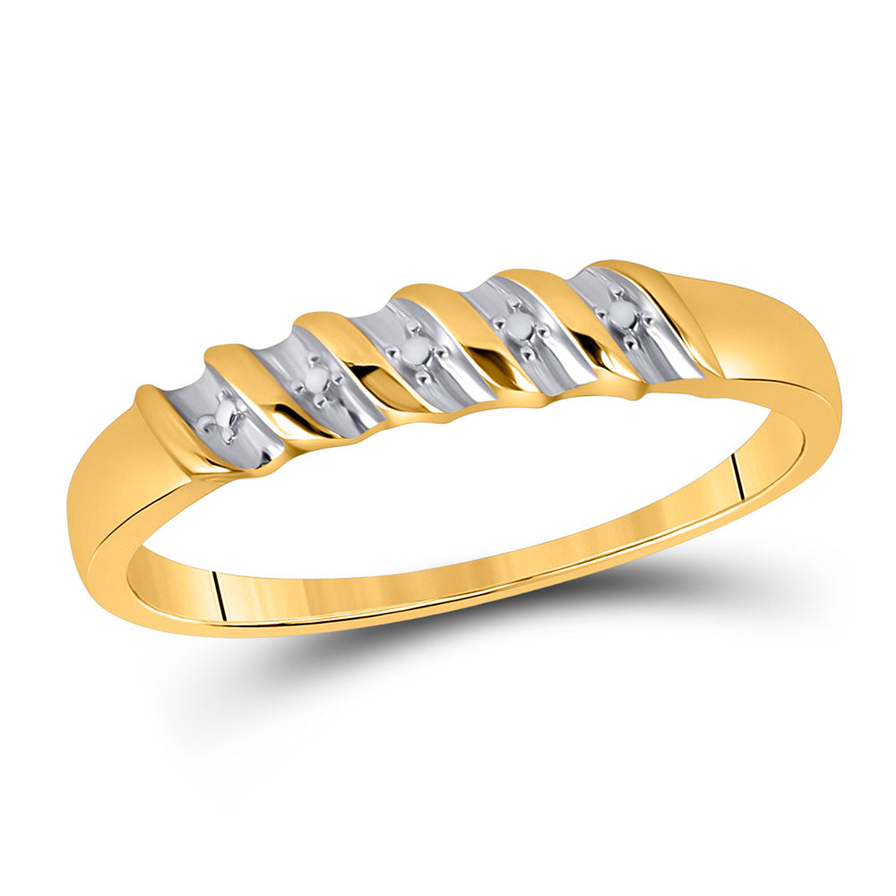 10K Yellow Gold His Hers Round Dia. Cluster Matching Wedding Set 1/10ctw, Women's Size: 5-10, Mens Size: 7-13
