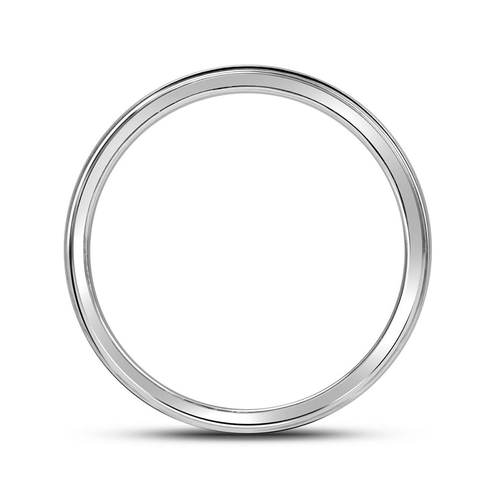 10K White Gold Mens Round Diamond Wedding Band Ring 1 Cttw, Mens Size: 7-13