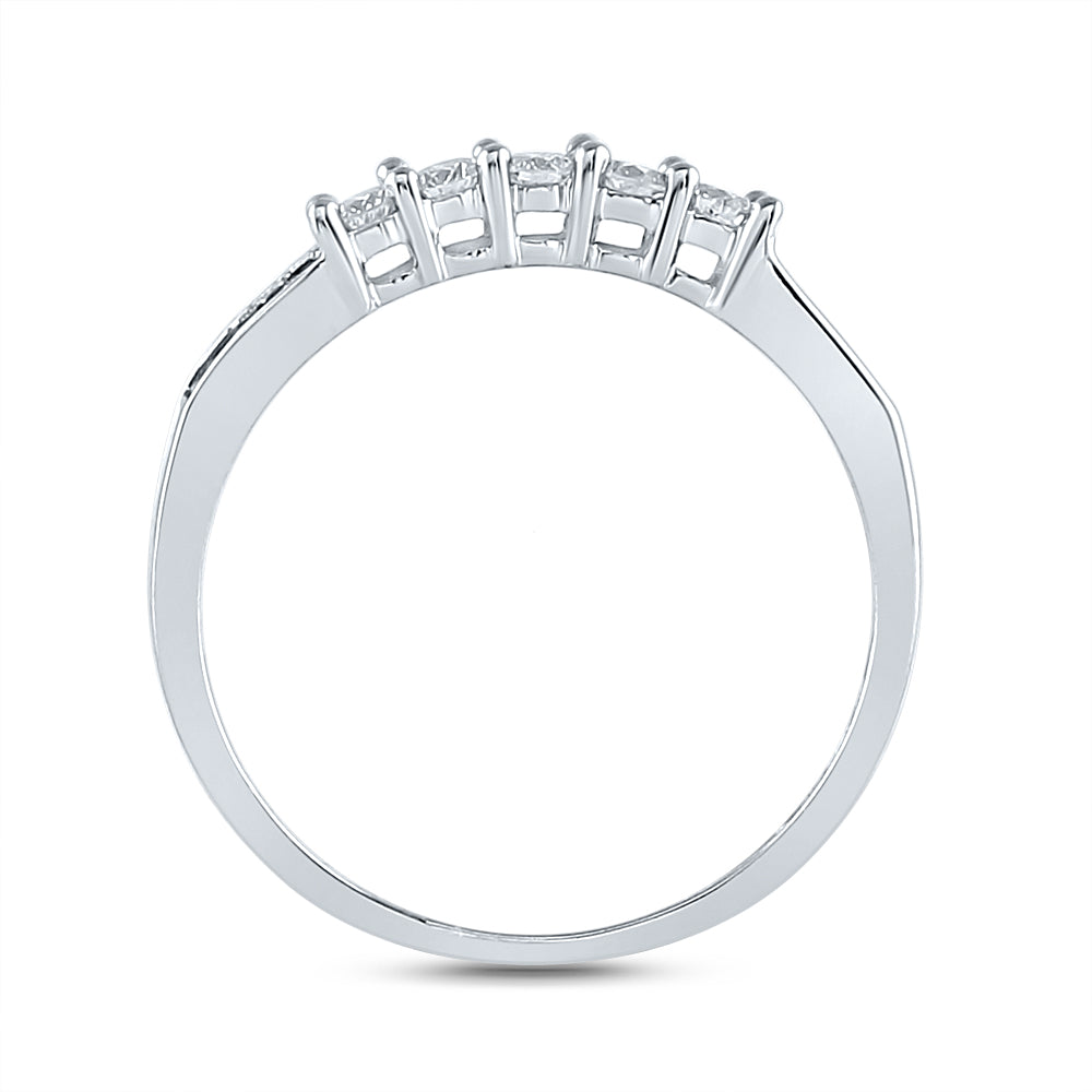 14K White Gold Princess Diamond Bridal Wedding Ring Band Set 7/8ctw, Womens Size: 5-10