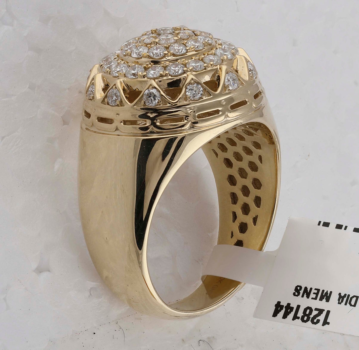 10kt Yellow Gold 1 1/2ctw Diamond Mens Ring