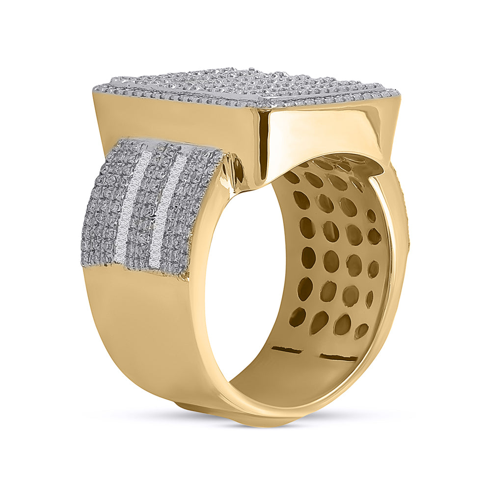 10kt Yellow Gold 1 7/8ctw Diamond Cn Mens Ring