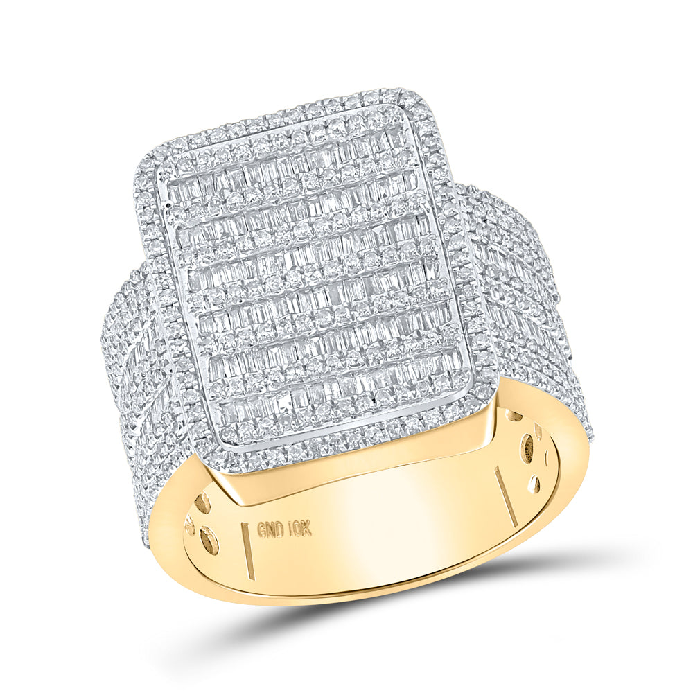 10kt Yellow Gold 1 7/8ctw Diamond Cn Mens Ring