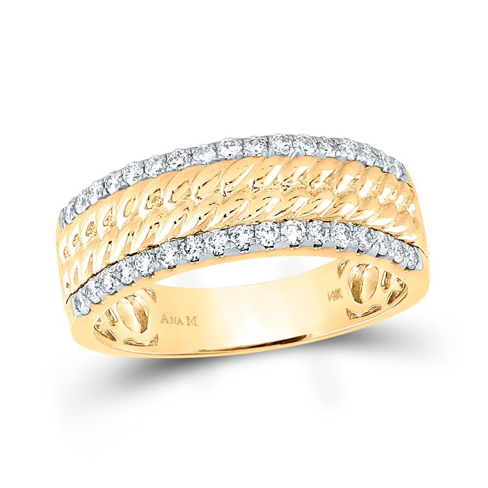 14K Yellow Gold His Hers Round Diamond Halo Matching Wedding Set 2 Cttw, Womens Size: 5-10, Mens Size: 7-13