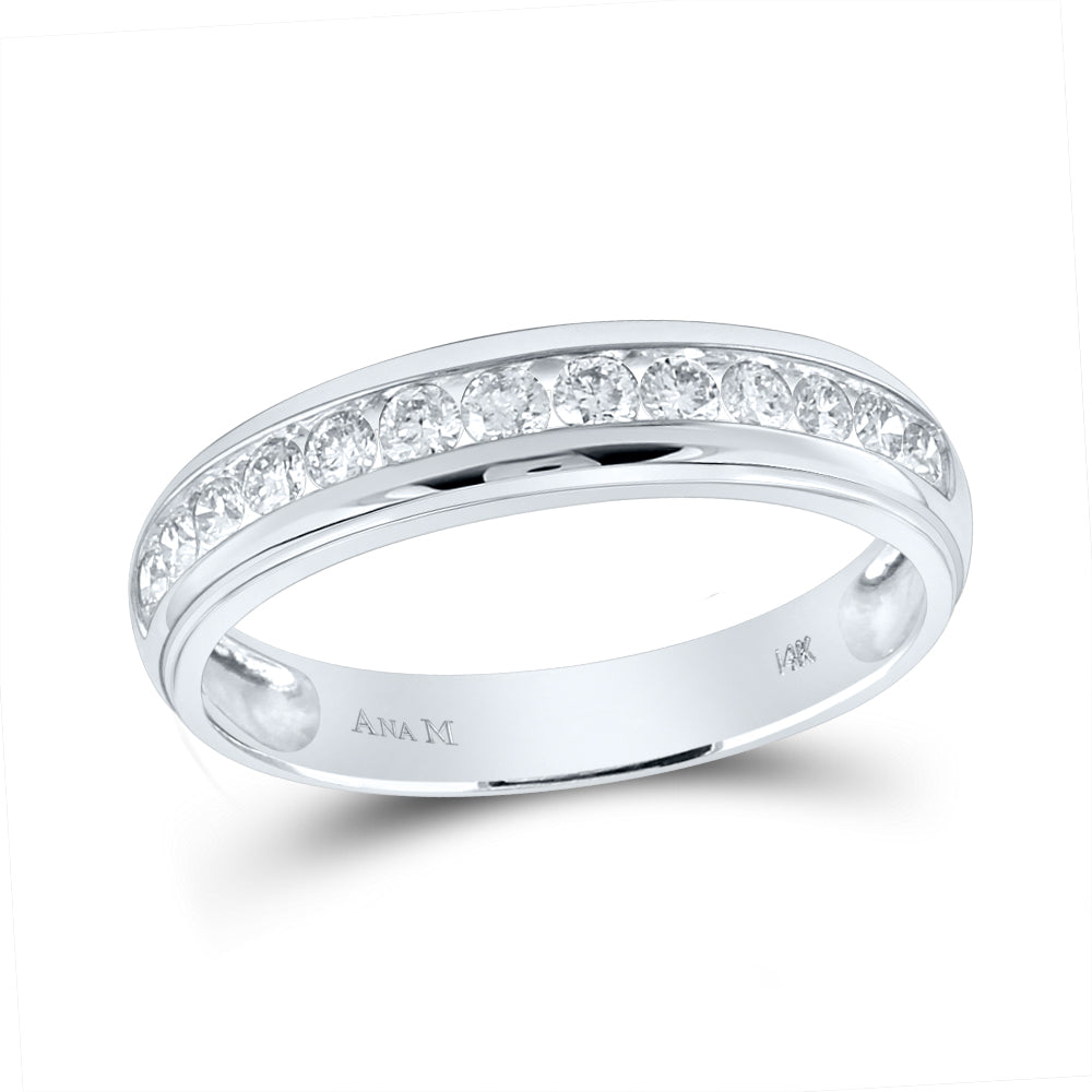 14K White Gold His Hers Round Diamond Square Matching Wedding Set 1-3/4 Cttw, Womens Size: 5-10, Mens Size: 7-13