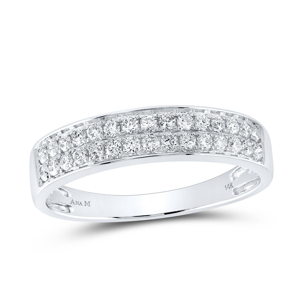 14K White Gold His Hers Round Diamond Cluster Matching Wedding Set 1-3/4 Cttw, Womens Size: 5-10, Mens Size: 7-13