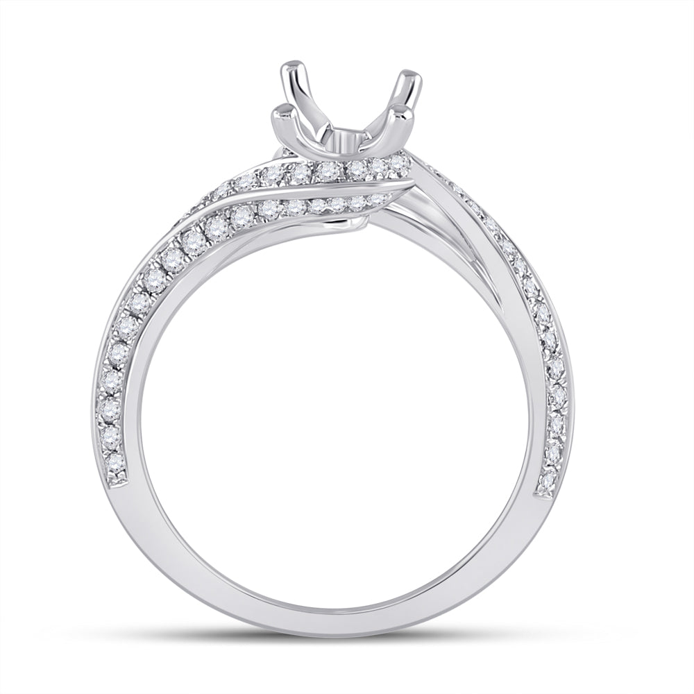 14kt White Gold 5/8ct Diamond Ana M Sm 1 1/2ct-coval Bridal Ring