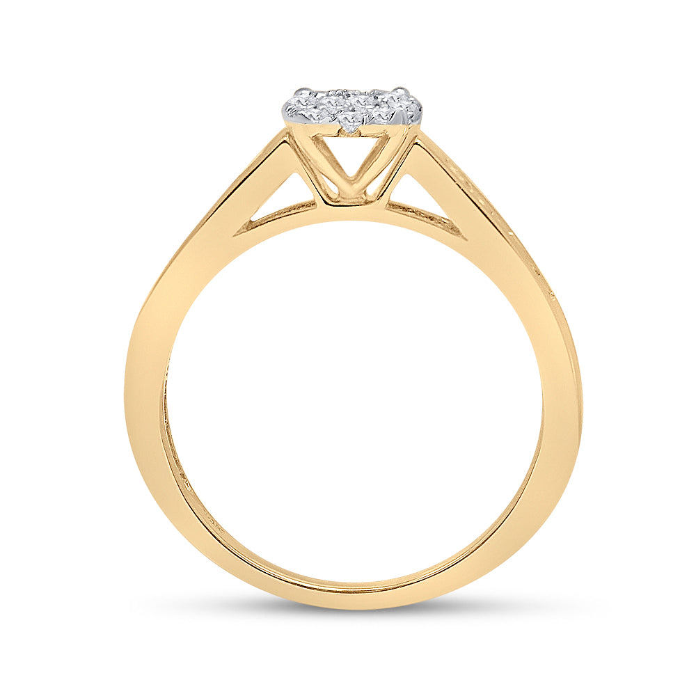 14kt Yellow Gold 1/2 Cttw Diamond Ladies Wedding Engagement Anniversary Bridal Set, Women Size: 5-9