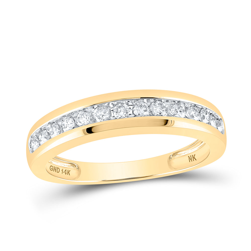 14K Yellow Gold His Hers Round Diamond Cluster Matching Wedding Set 1-1/2 Cttw, Womens Size: 5-10, Mens Size: 7-13
