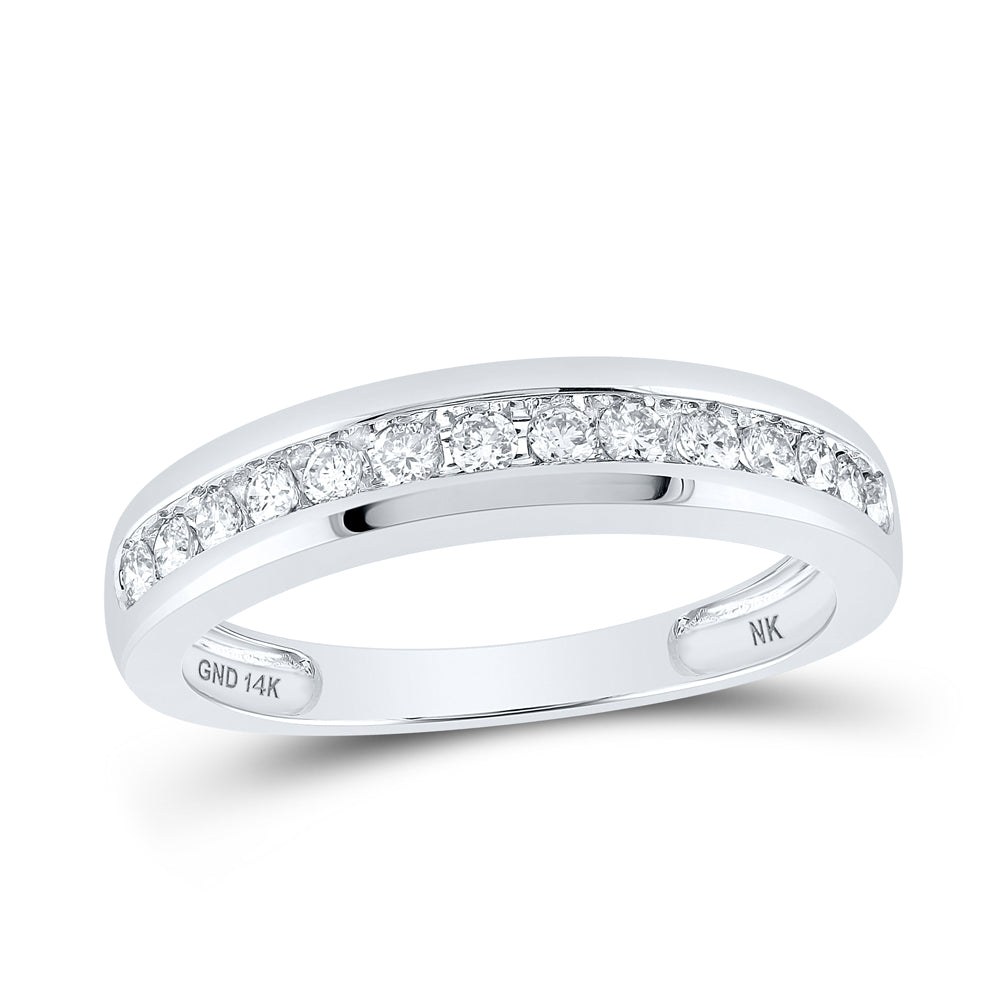 14K White Gold His Hers Round Diamond Cluster Matching Wedding Set 1-1/2 Cttw, Womens Size: 5-10, Mens Size: 7-13