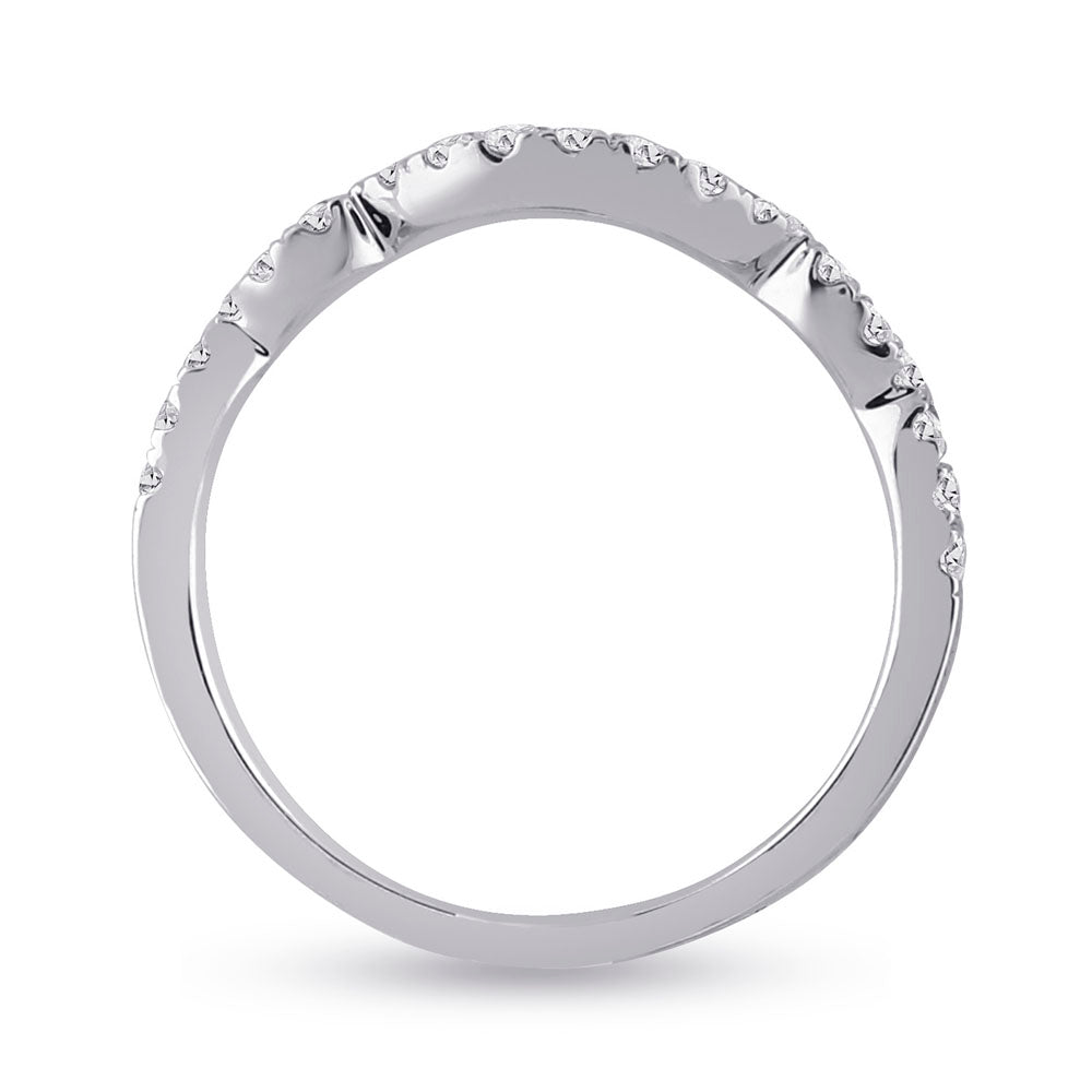 14K White Gold Round Diamond Bridal Wedding Ring Band Set 1-1/3 Cttw, Womens Size: 5-10