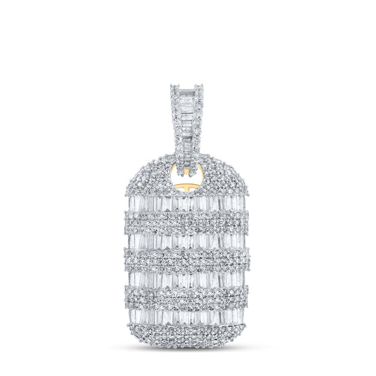 10kt Yellow Gold 3 1/3 Cttw Diamond Bottle Mens Charm