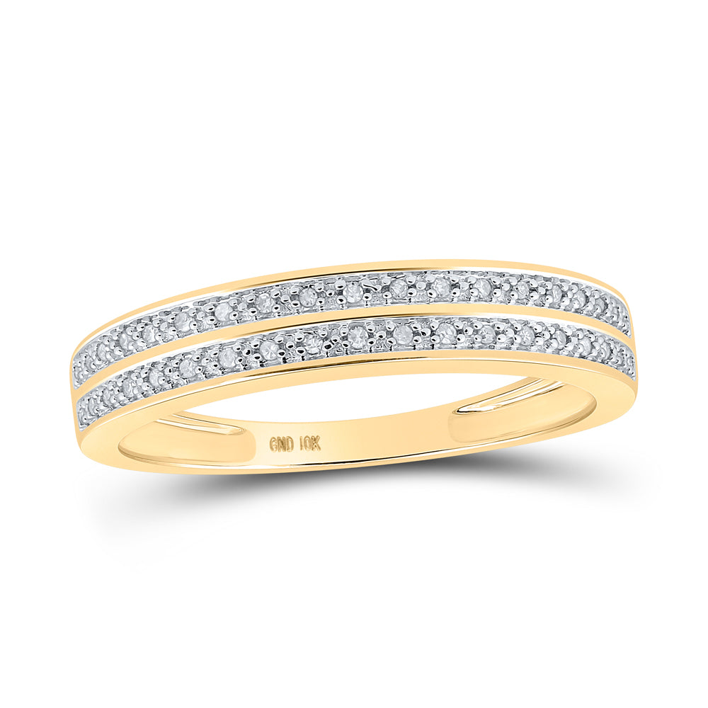 10K Yellow Gold His Hers Round Diamond Cluster Matching Wedding Set 3/8ctw, Womens Size: 5-10, Mens Size: 7-13