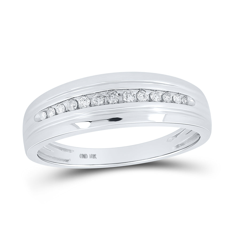 10K Yellow Or White Or Rose Gold His Hers Round Diamond Cluster Matching Wedding Set 3/4 Cttw, Womens Size: 5-10, Mens Size: 7-13