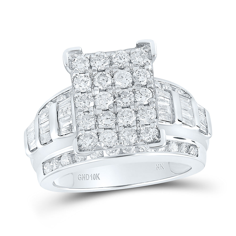 10kt Yellow Or White Gold Diamond Fashion Wedding Engagement Anniversary Ring