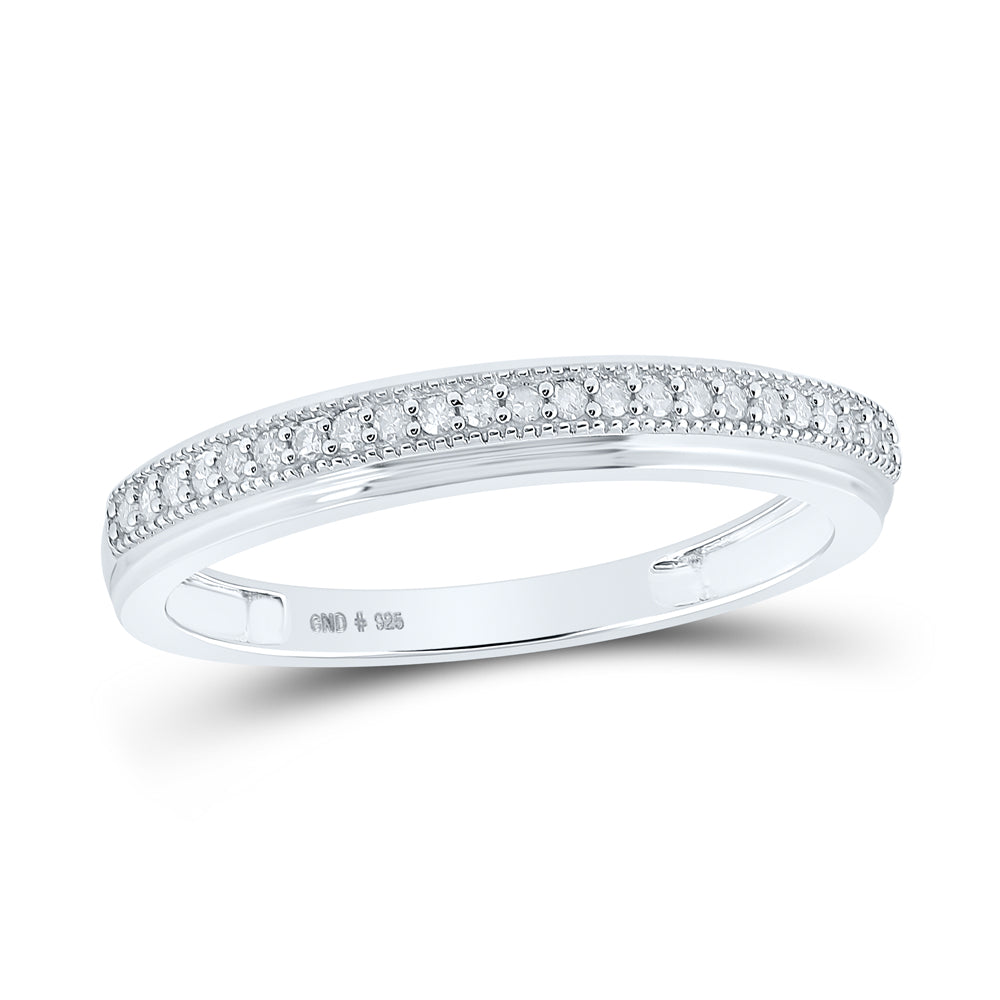 Sterling Silver His Hers Round Diamond Cluster Matching Wedding Set 3/4 Cttw, Womens Size: 5-10, Mens Size: 7-13