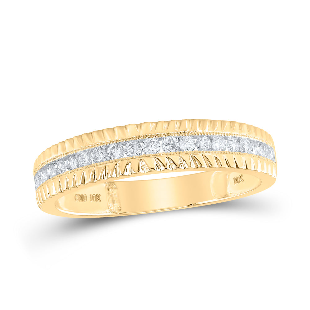 10K Yellow Gold His Hers Round Dia. Cluster Matching Wedding Set 1ctw, Women's Sz: 5-10, Men's Sz: 7-13