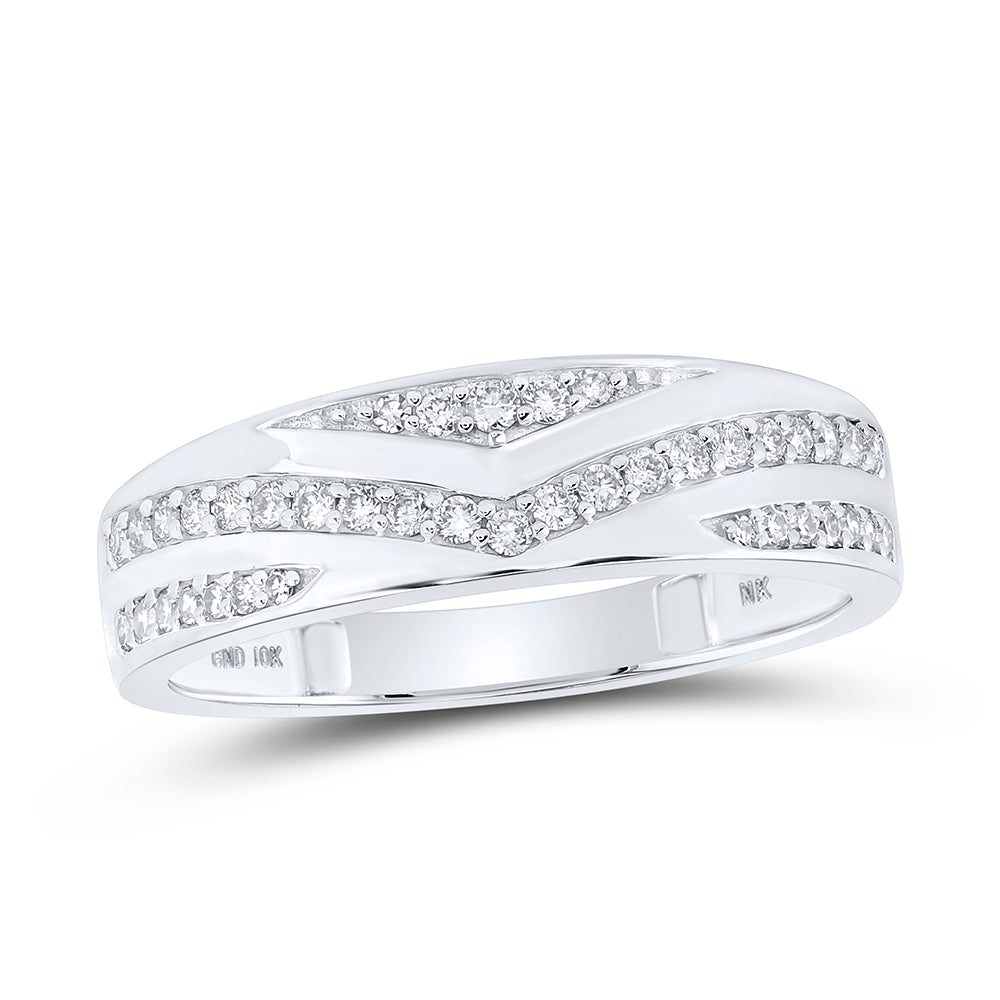 10K White Or Yellow Gold His Hers Round Diamond Cluster Matching Wedding Set, Womens Size: 5-10, Mens Size: 7-13
