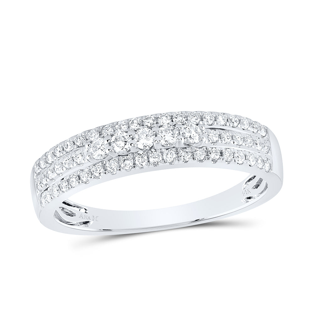 14kt Yellow Or White Gold 1 3/4ctw Diamond Ana M Trio Set
