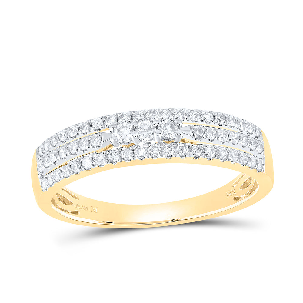 14kt Yellow Or White Gold 1 5/8 Ctw Diamond Ana M Trio Set