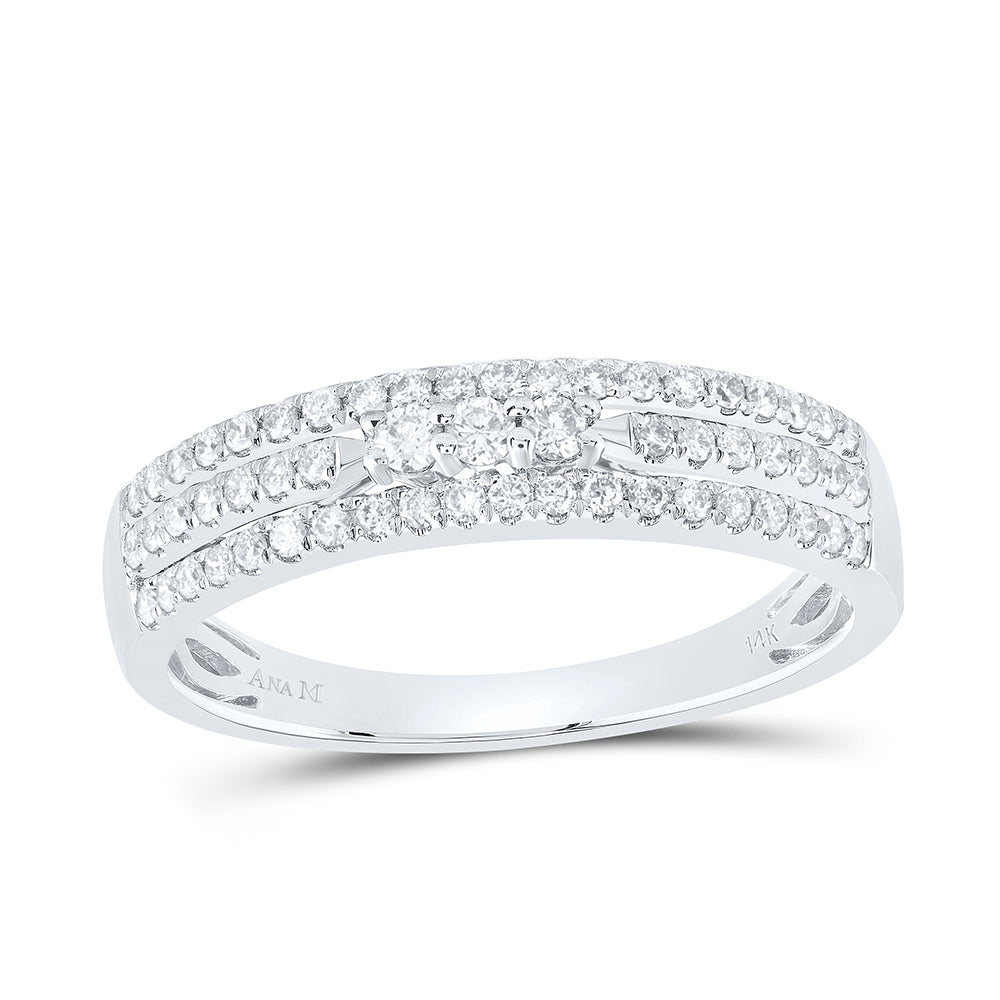 14kt Yellow Or White Gold 1 5/8 Ctw Diamond Ana M Trio Set