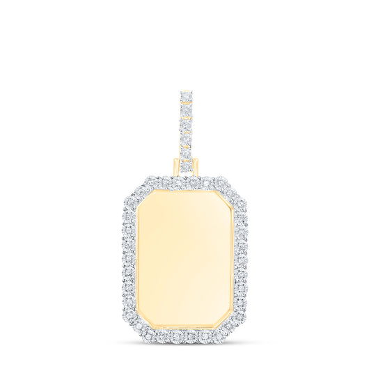 10kt Yellow Gold 1/8 Cttw Diamond Fanuk Memory Pendant