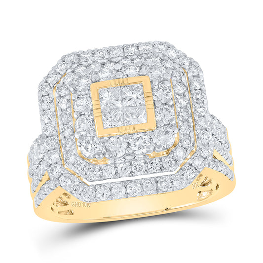 10kt Yellow Or White Gold Diamond Fashion Wedding Engagement Anniversary Ring