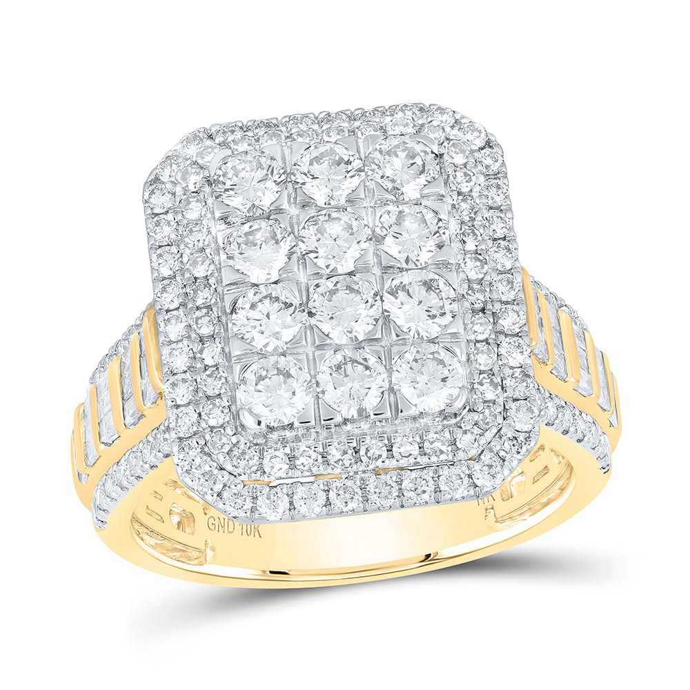 10kt Yellow Or White Gold Diamond Fashion Wedding Engagement Anniversary Ring