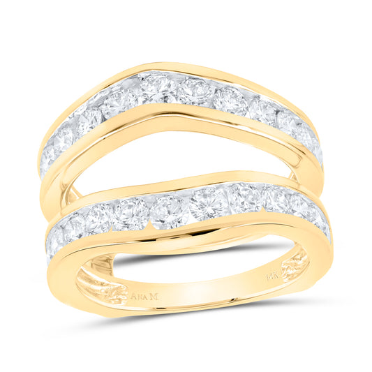 14kt Yellow Or White Gold Diamond Ana M Enhancer Wedding Engagement Anniversary Ring